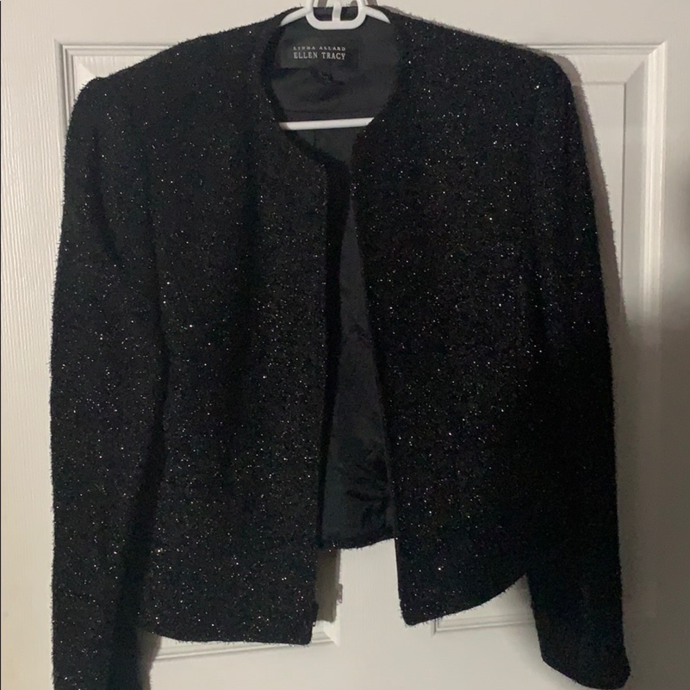 Ellen Tracy Linda Allard Black Evening Jacket